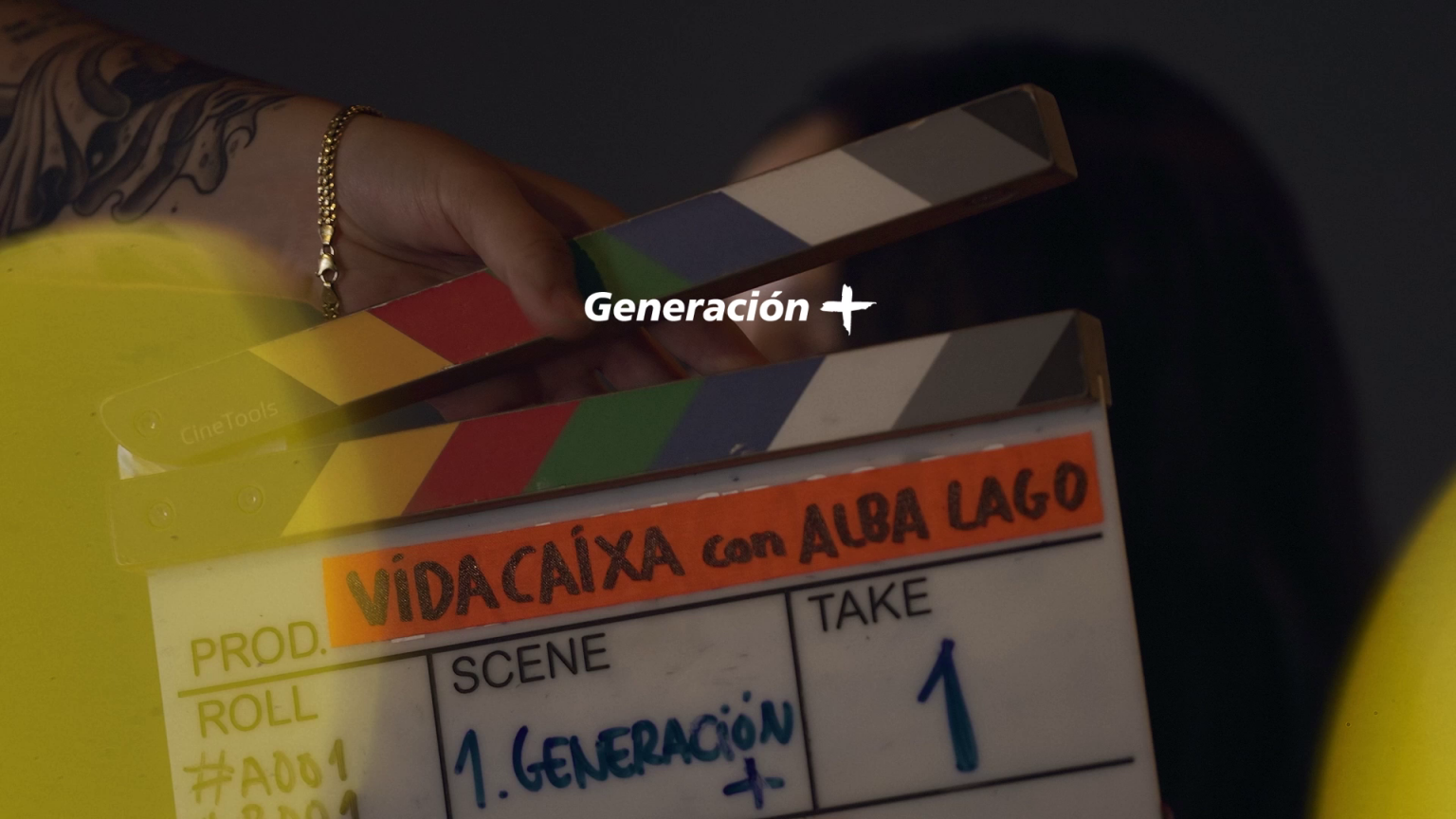 Claqueta del rodaje de Generación+